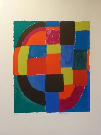 石版画 Delaunay - Guépard 