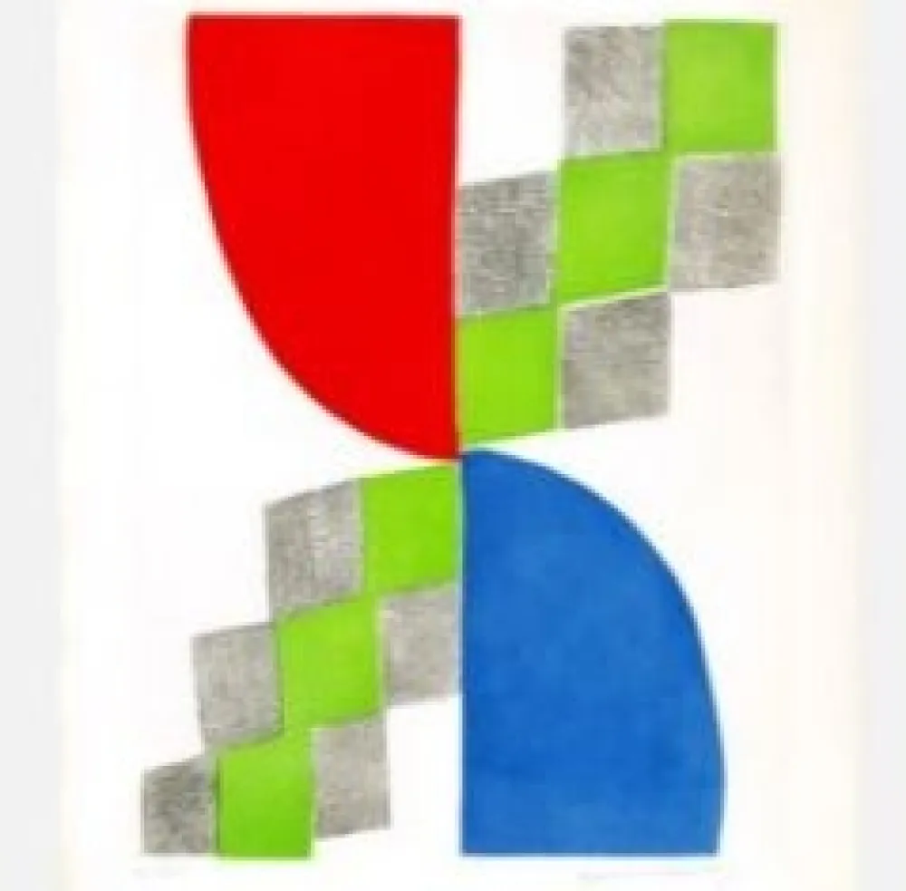 版画 Delaunay - Humanité circa 1970