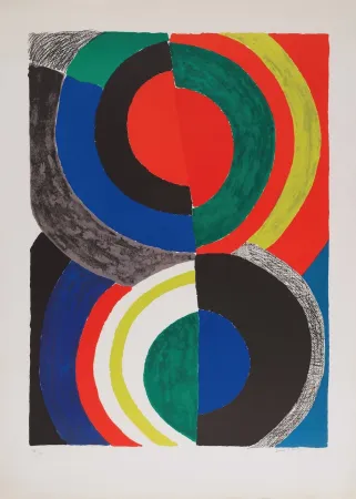 石版画 Delaunay - Idole