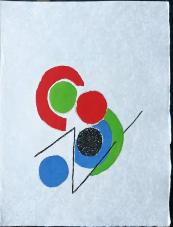 蚀刻版画 Delaunay - Juste Présent