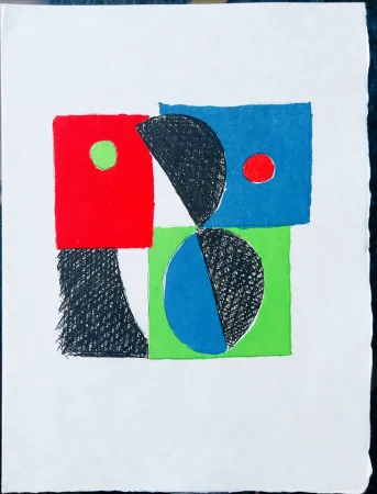 蚀刻版画 Delaunay - Juste Présent