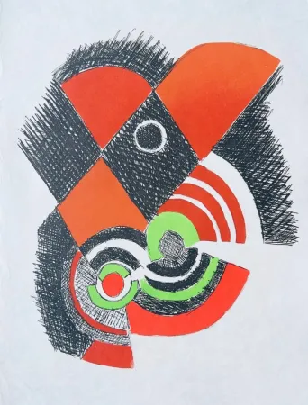 蚀刻版画 Delaunay - Juste Présent