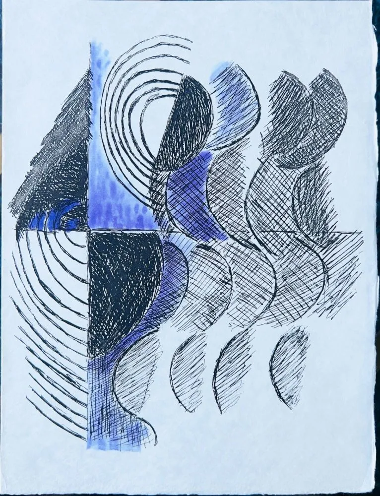 蚀刻版画 Delaunay - Juste Présent