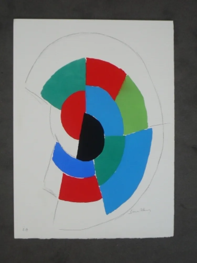 镂版印刷 Delaunay - Les  illumination de Rimbaud