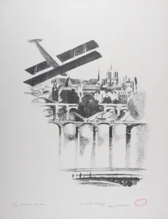 石版画 Delaunay - Les Ponts et Notre Dame, 1969