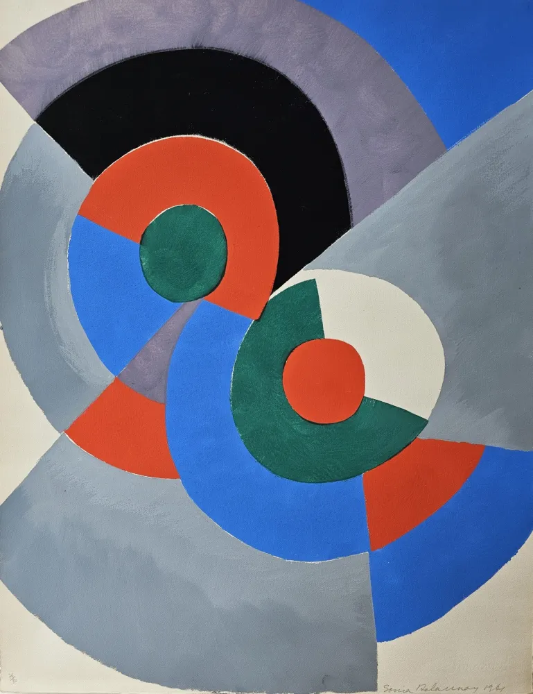 镂版印刷 Delaunay - Oésie de Mots Poésie de Couleurs. No 4