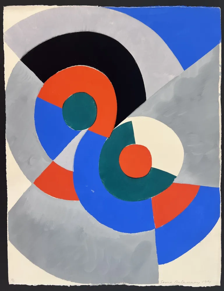 镂版印刷 Delaunay - Poésie de Mots, Poésie de Couleurs 
