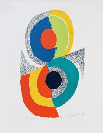 石版画 Delaunay - Rythme couleur, 1971