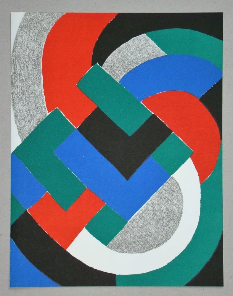 石版画 Delaunay - Rythme couleurs