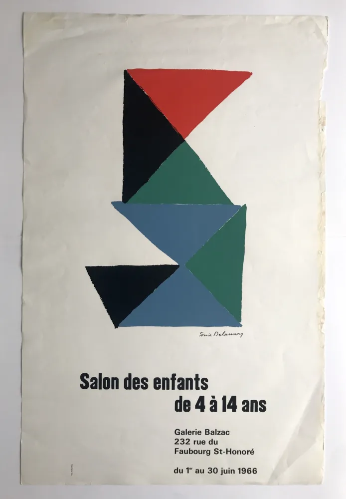 丝网印刷 Delaunay - Salon des enfants de 4 à 14 ans / Galerie Balzac