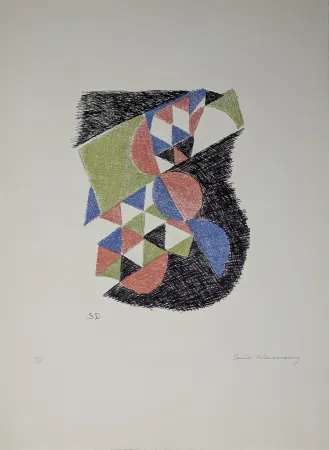 蚀刻版画 Delaunay - Sans titre 