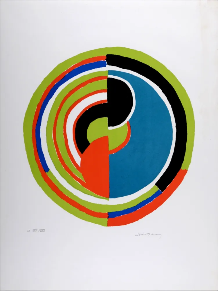 石版画 Delaunay - Signal, 1974 - Hand-signed