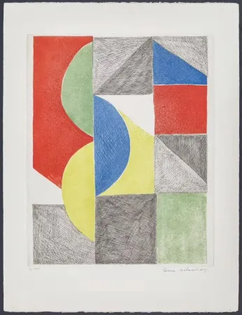 版画 Delaunay - Untitled