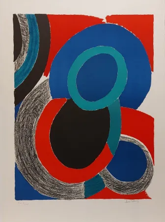 石版画 Delaunay - Vol de nuit 