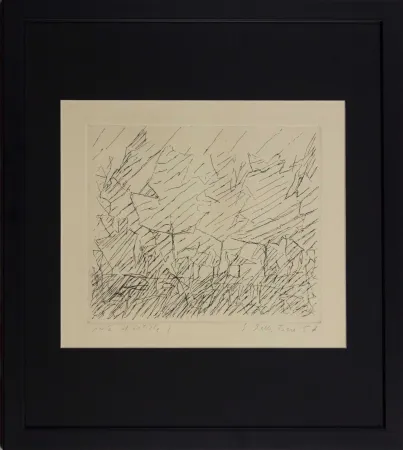 蚀刻版画 Della Torre - Alberi in Lombardia