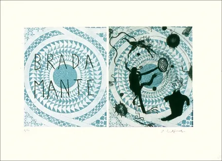 蚀刻版画 Delprat - BRADAMANTE