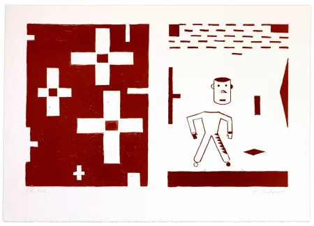 石版画 Delprat - Sans titre