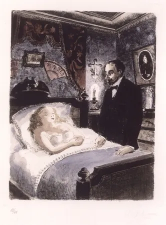 无技术 Delvaux - LE PAYS DES MIROIRS - 16 gravures aquarellées