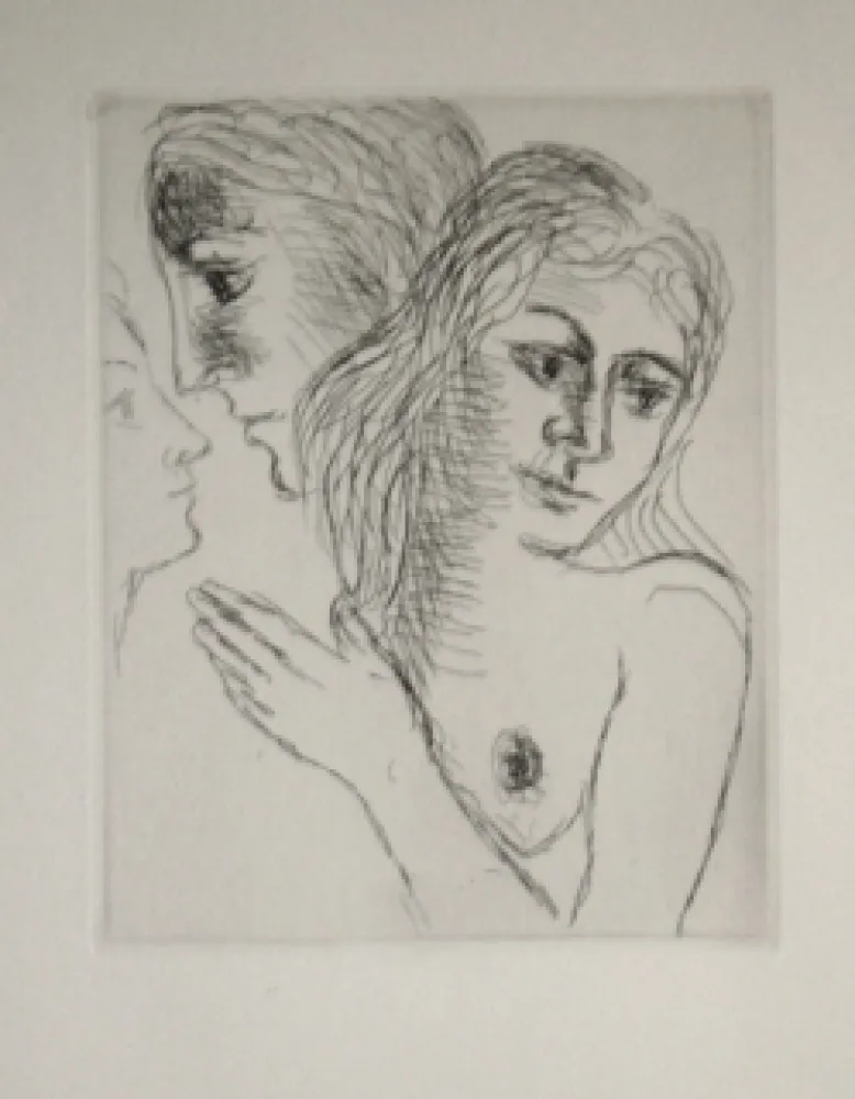 版画 Delvaux - Songe