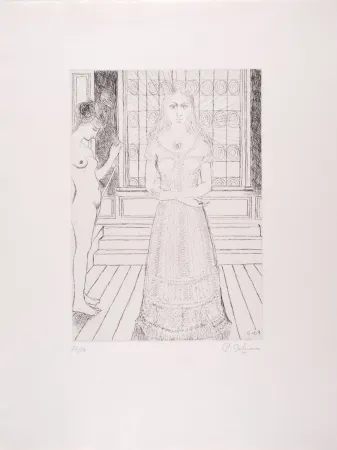 蚀刻版画 Delvaux - Vitrail