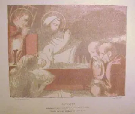 石版画 Denis - Nativité