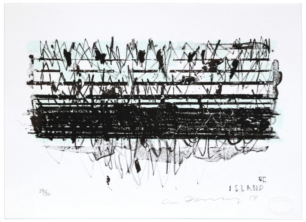 石版画 Denning - Islande VI