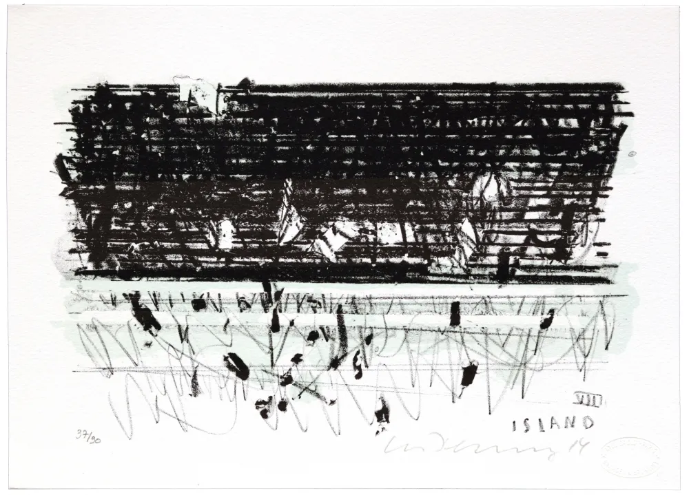 石版画 Denning - Islande VIII