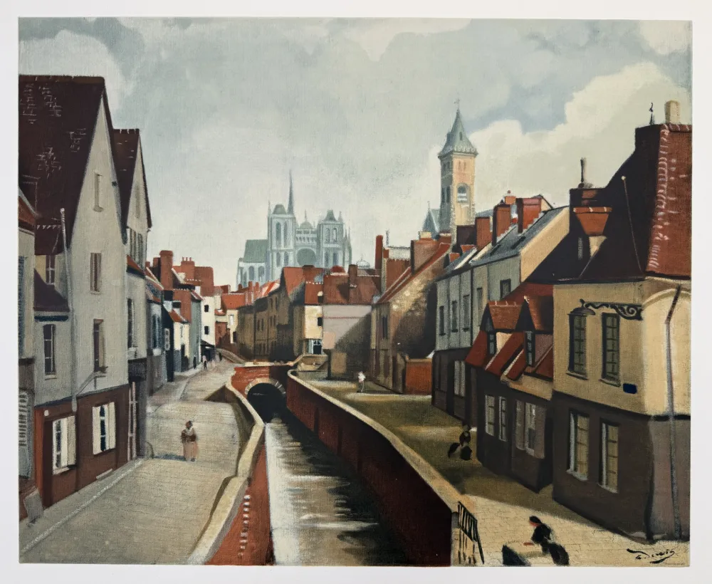 石版画 Derain - Amiens