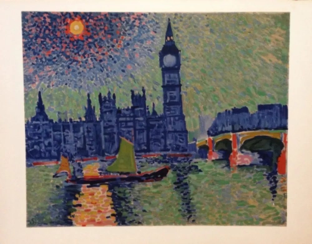 石版画 Derain - Big Ben