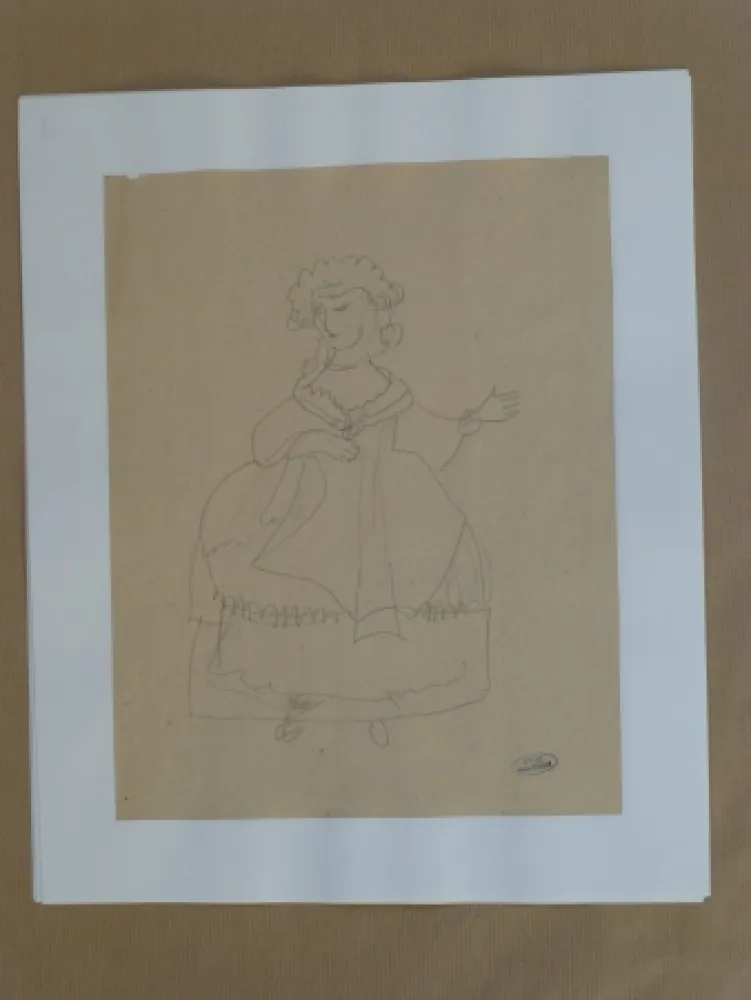 无技术 Derain - Femme à la robe 