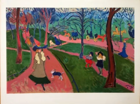 石版画 Derain - Hyde Park
