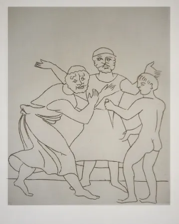 版画 Derain - Le satyricon  36 eaux-fortes