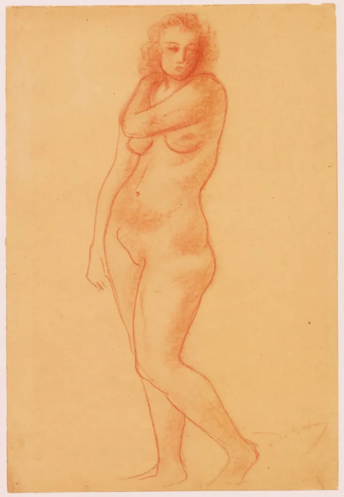 无技术 Derain - Ohne Titel (Nu debout/Femme nue).