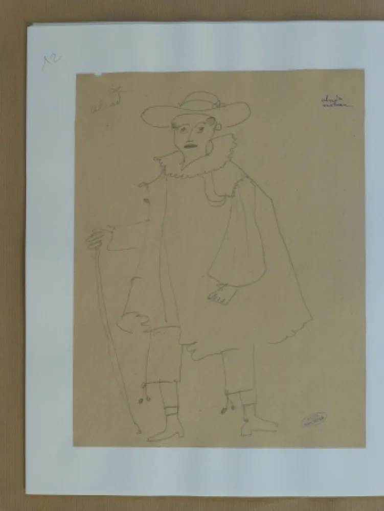 无技术 Derain - Personnage d'opéra à l'épée 