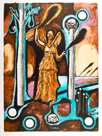 石版画 Deroubaix - Furie