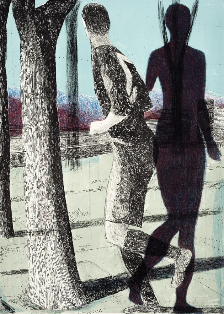 石版画 Desgrandchamps - Latona 2