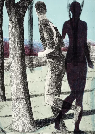 石版画 Desgrandchamps - Latona 2