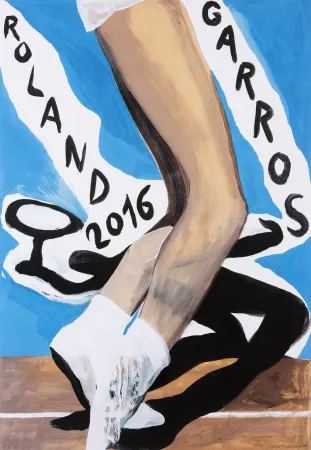 胶版印刷 Desgrandchamps - Roland Garros