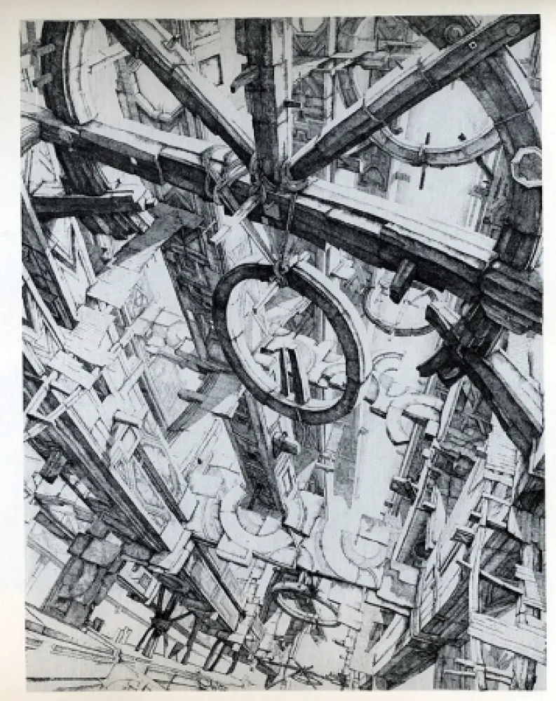 版画 Desmazières - Les Roues