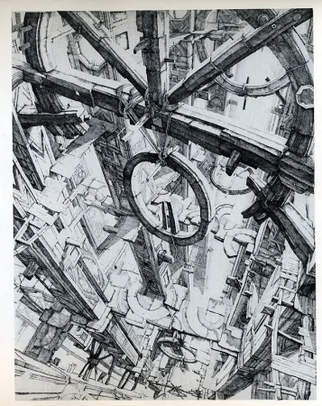 版画 Desmazières - Les Roues