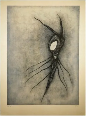 石版画 Deux - La Vingtième racine cosmique