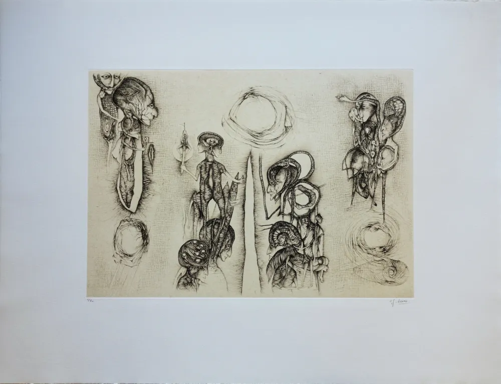 版画 Deux - L’astre