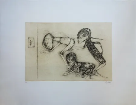 版画 Deux - Le miroir