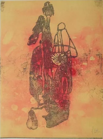 石版画 Deux - Sans titre