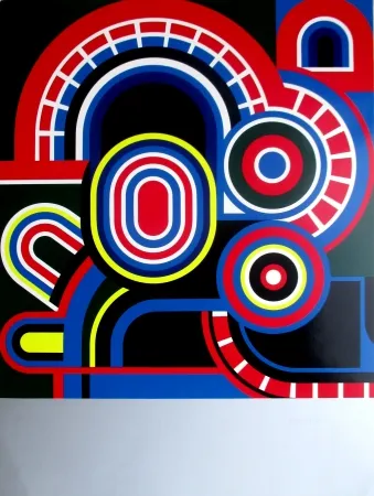 丝网印刷 Dewasne - Composition I