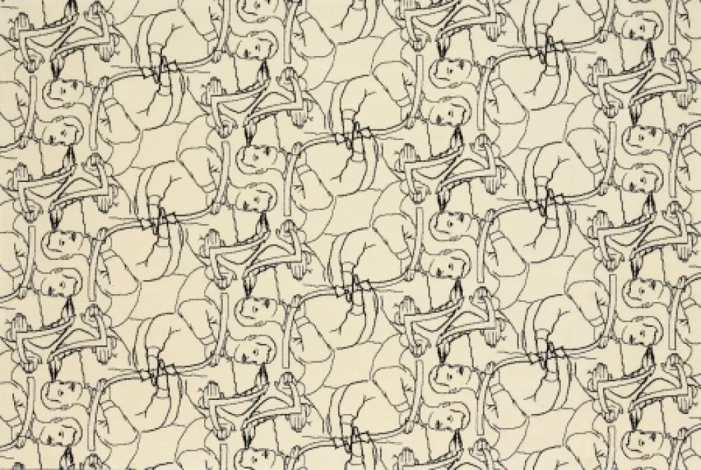 石版画 Dheedene - Octopus - White