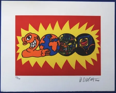 丝网印刷 Di Rosa - 2000 - Hommage à Combas