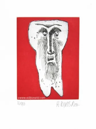 版画 Di Rosa - Dent #15