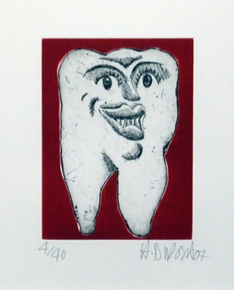 蚀刻版画 Di Rosa - Dent N°1