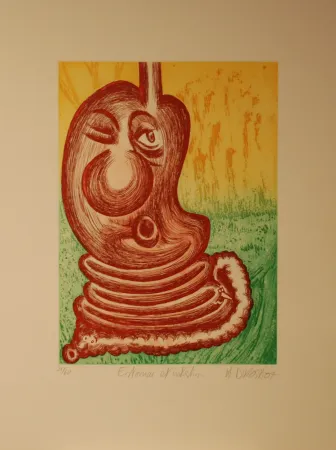 版画 Di Rosa - Estomac et Intestin
